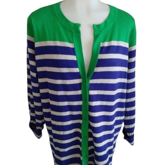RED WOMAN Striped Sweater - Picture 1 of 9